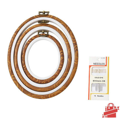Faux Wood Embroidery Hoop Sets: Perfect for Your Crafting Needs!