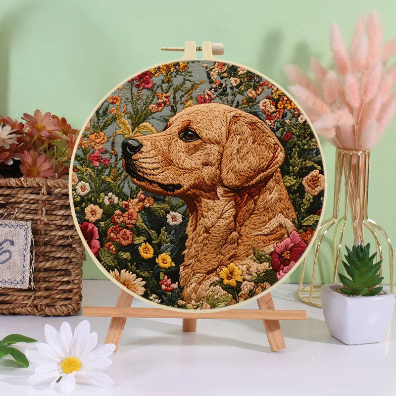 Paws & Blooms Embroidery Kit