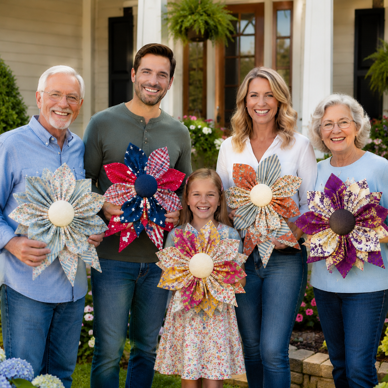 《The Heritage Bloom》Custom Wreath & Bow Sewing Template Set - With Instructions