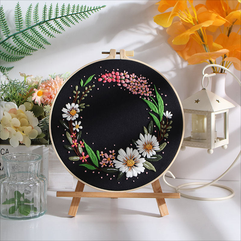 Midnight Bloom  - Themed DIY Embroidery Kits