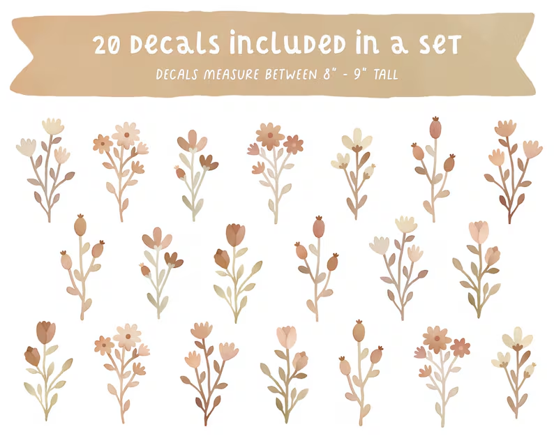 20 Sheets/Set Reusable and Removable Wall Stickers - Home Decoration