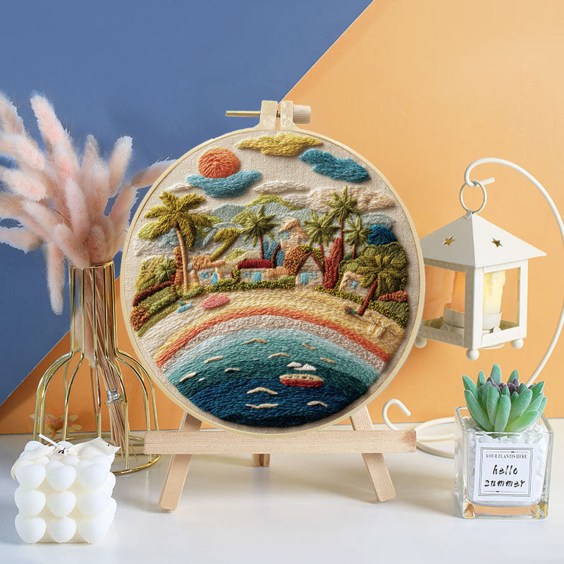 Coastal Scenery Embroidery Kit