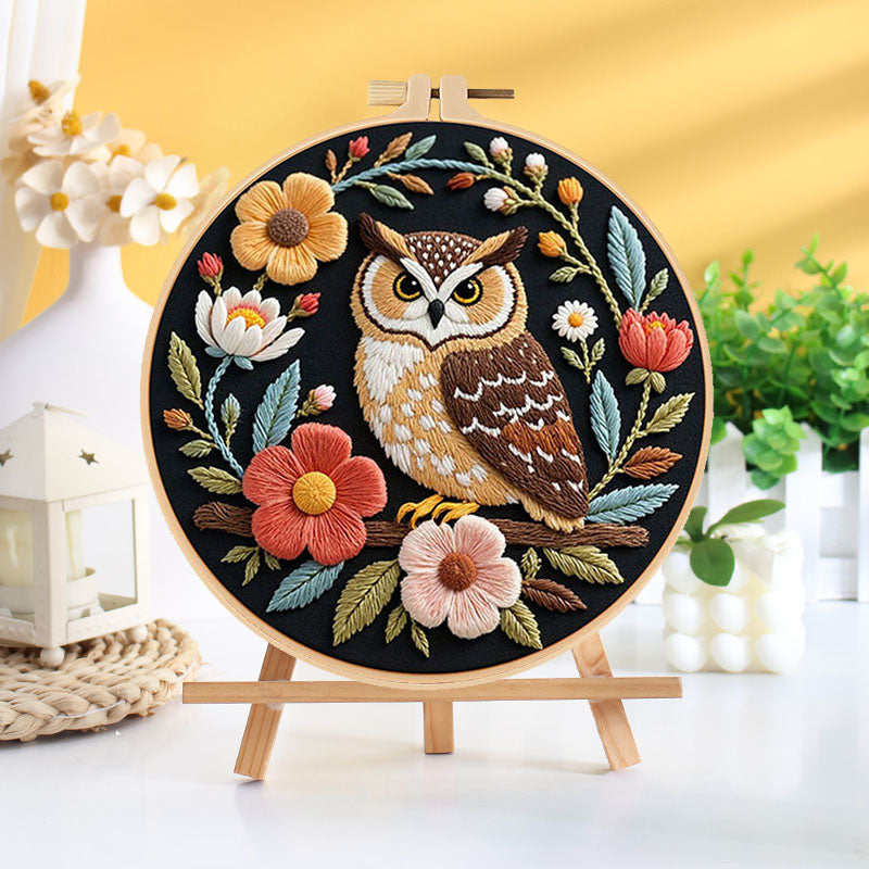 Woodland Owl Embroidery Kit