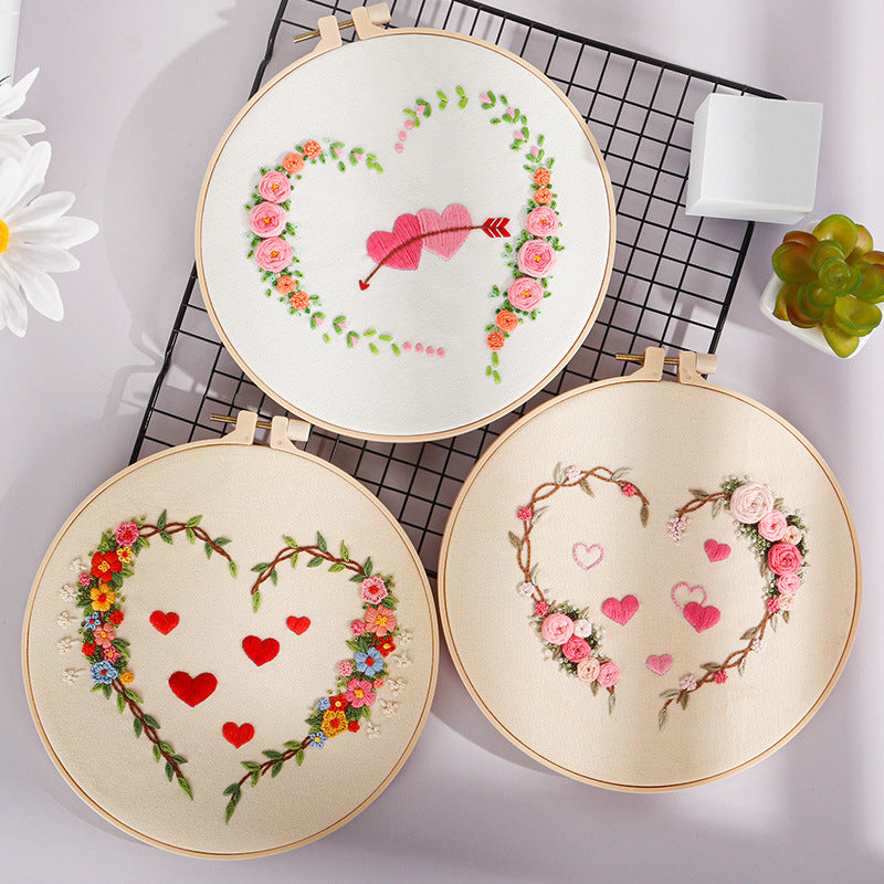 Heartfelt Embroidery Kit: Stitch Your Love into Every Thread