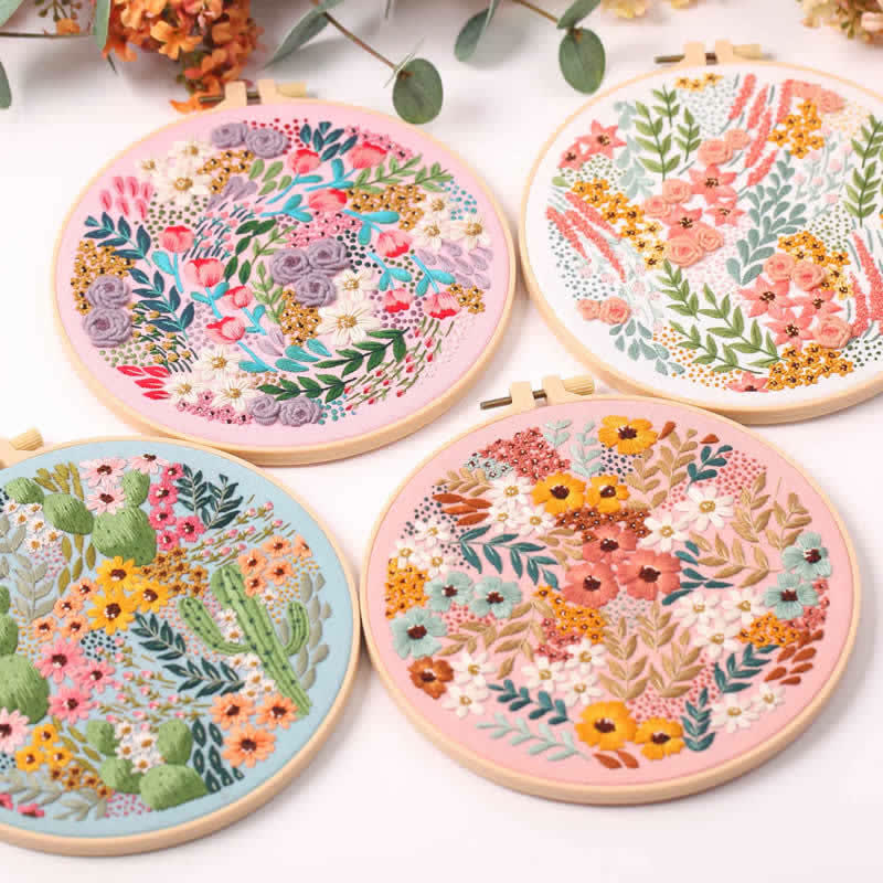 Rubbyoo Embroidery Kit - Flower Bouquet