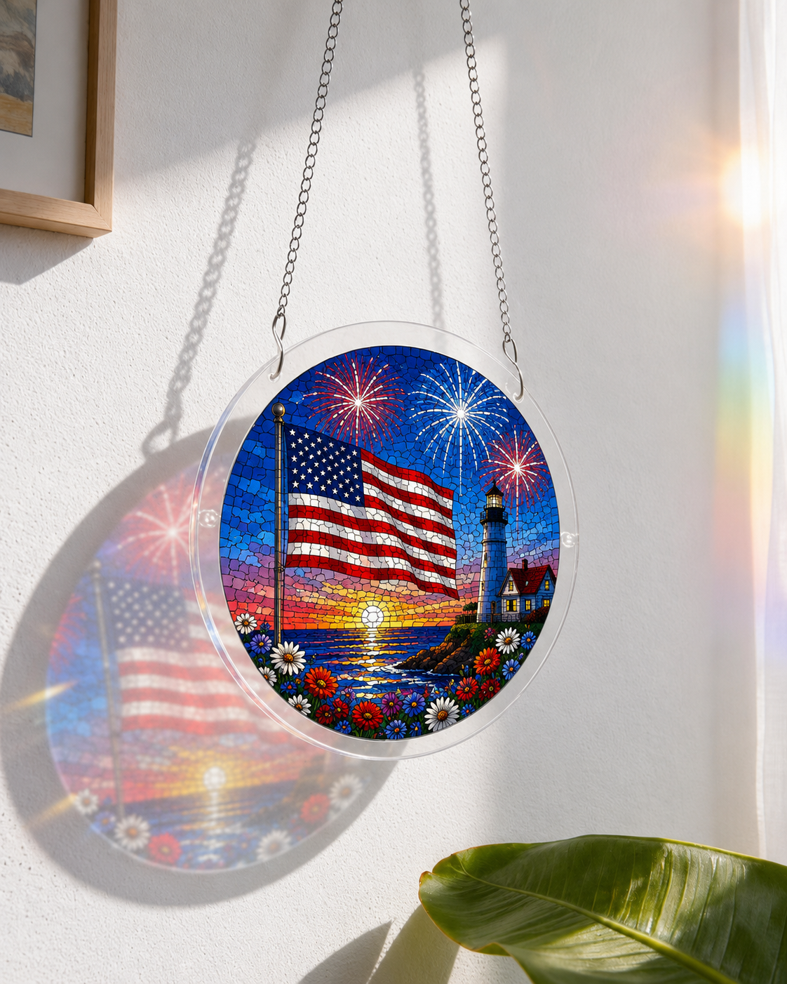 Acrylic Jigsaw Puzzle Suncatcher - Independence Day Celebrations