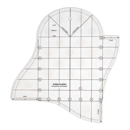 Creative Scallop Quilting Cutting Template