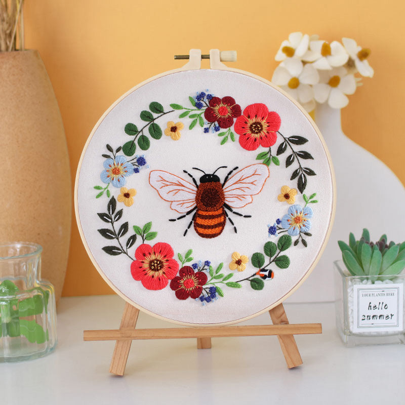 Bee Embroidery Kit for Beginner