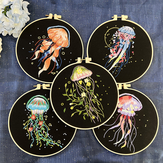 Ocean Jellyfish - Themed DIY Embroidery Kits