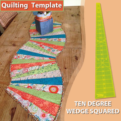 Spicy Spiral Table Runner Quilting Template Ruler