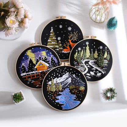 Winter Night - Themed DIY Embroidery Kits