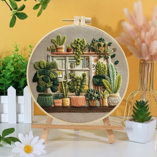 Urban Jungle Embroidery Kit