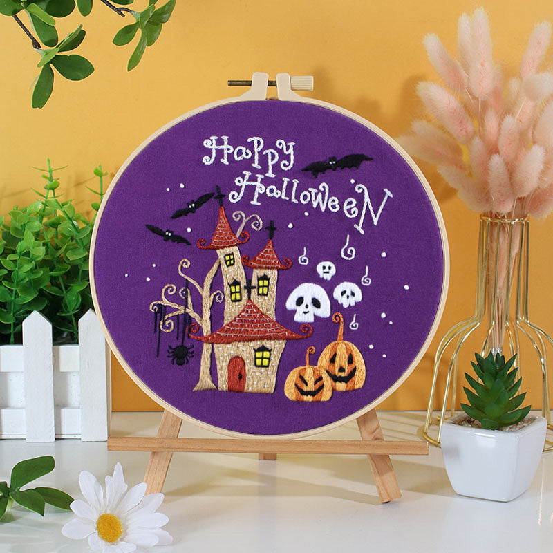 Haunted Halloween Embroidery Kit series for Beginners