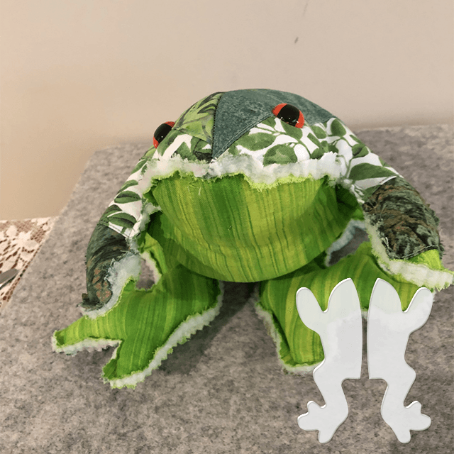 Stuffed Frog Toy Sewing Template Ruler Set - With Instructions