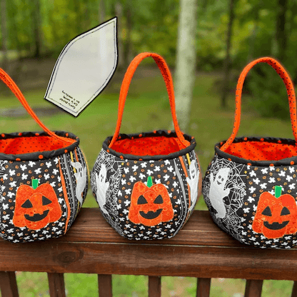 Halloween Trick or Treat Basket Template Set - With Instructions