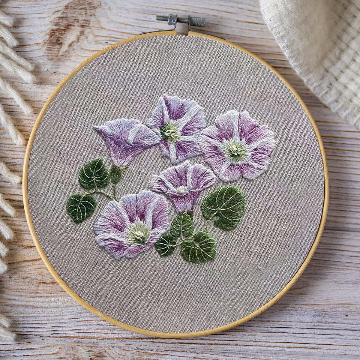 Rubbyoo Embroidery Kit- Mini Purple Hortensia