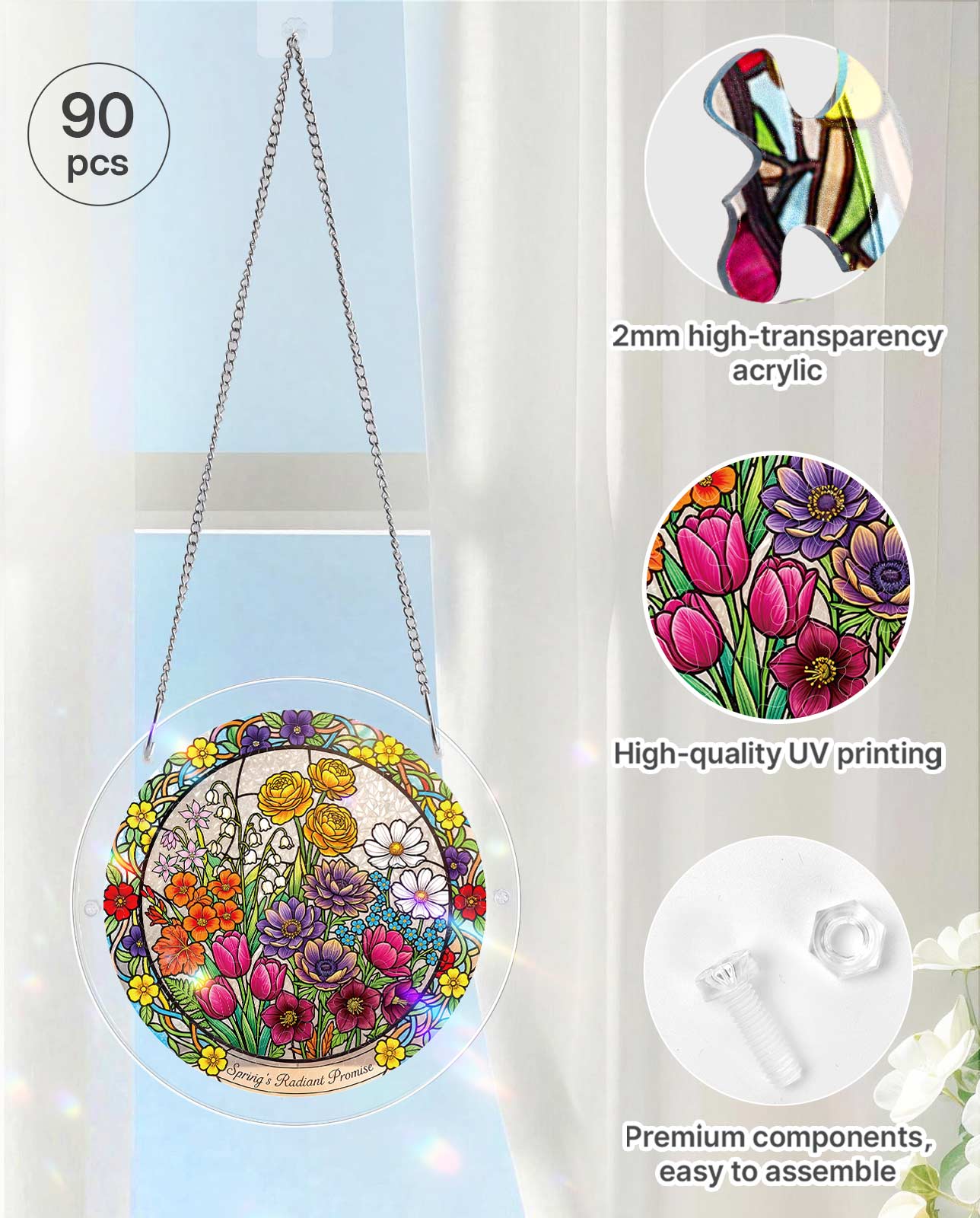 Acrylic Jigsaw Puzzle Suncatcher - Springâ€TMs Radiant Promise