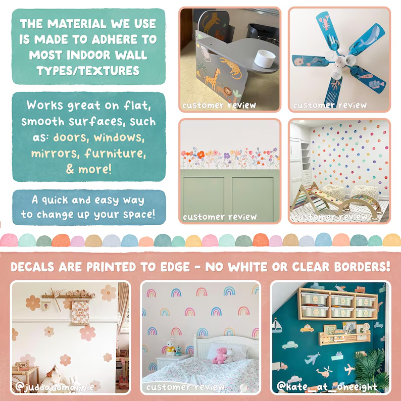 20 Sheets/Set Reusable and Removable Wall Stickers - Home Decoration