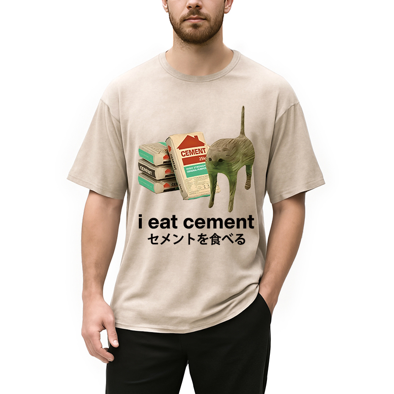 Eat Cement Washed T-Shirt