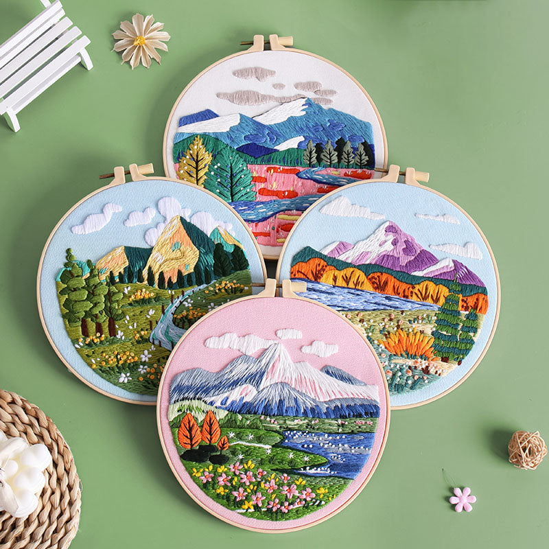 Four Seasons Scenery -Themed DIY Embroidery Kits