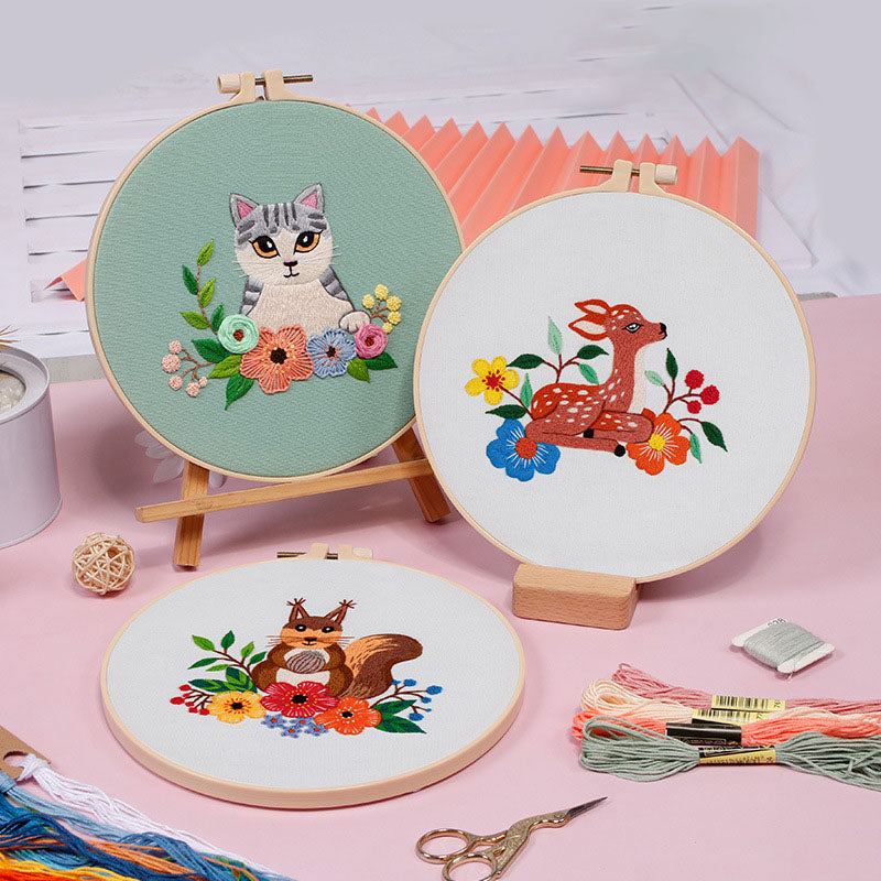 Woodland Critter - Themed DIY Embroidery Kits