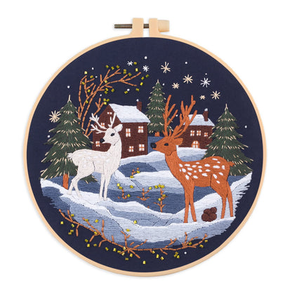 Christmas Cute Creatures  - Themed DIY Embroidery Kits