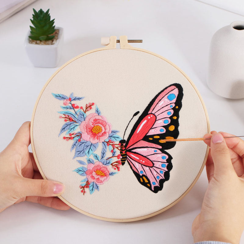 Butterfly & Bloom - Themed DIY Embroidery Kits