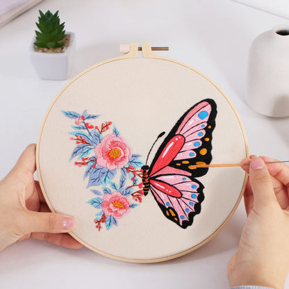 Butterfly & Bloom - Themed DIY Embroidery Kits