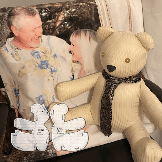 Simple Memory Bear Template Set - With Instructions