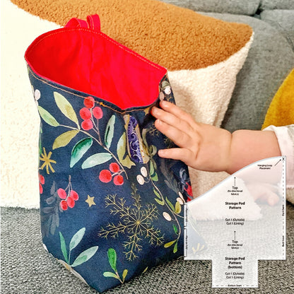Versatile Fabric Storage Pod Templates-With Instructions