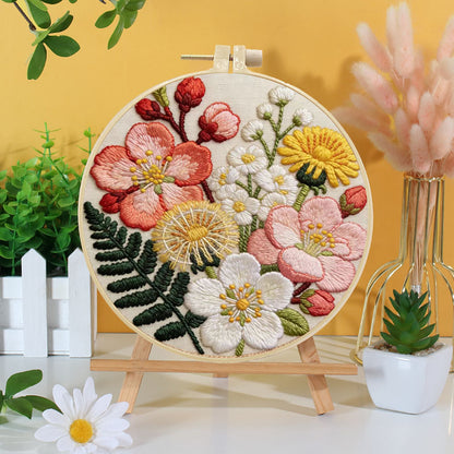Botanical Bouquet Embroidery Kit