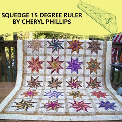 Art Ruler Squedge 11.25° 、15°、 22.5° Template-- With Instructions