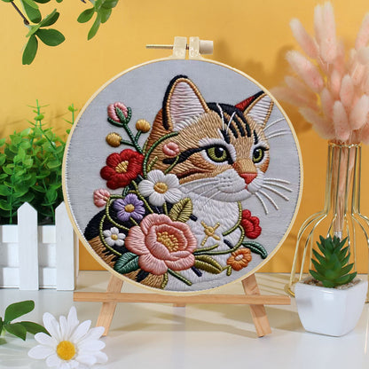 Whisker And Bloom Embroidery Kit