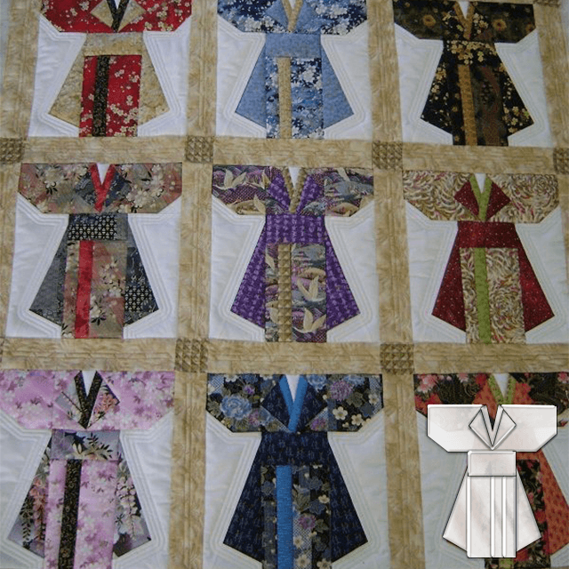 Vintage Kimono Quilt Template Set-With Instructions