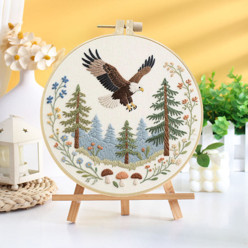Eagle And Wilderness Embroidery Kit