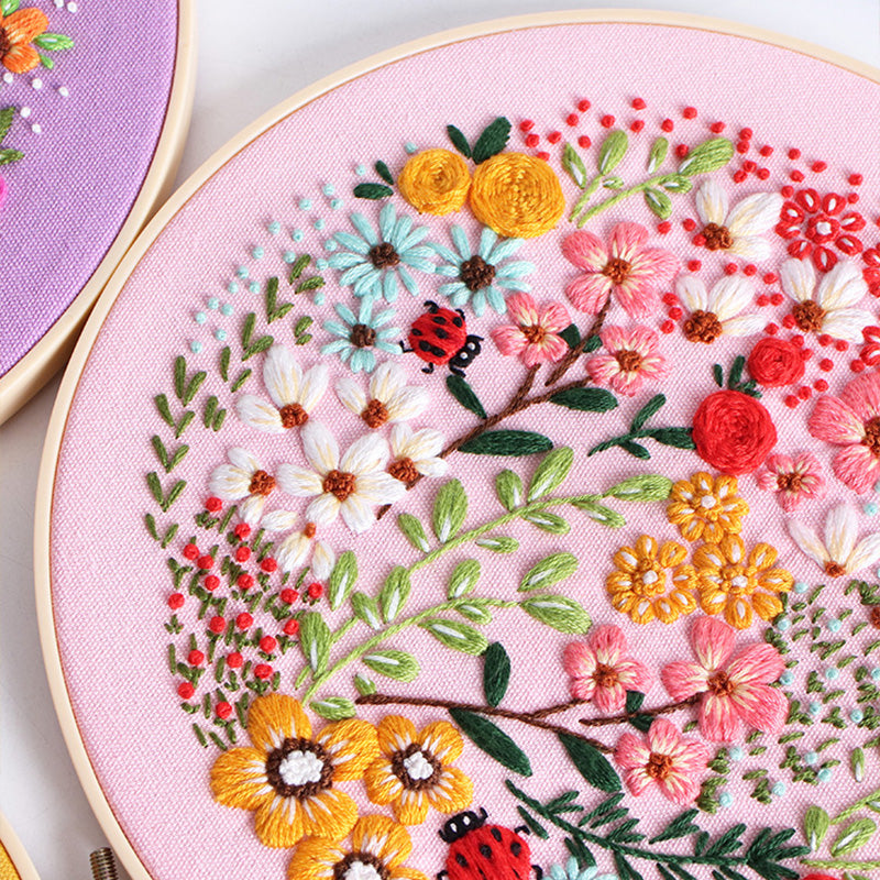 Floral Paradise Embroidery Kit: Create Your Blossoming Masterpiece
