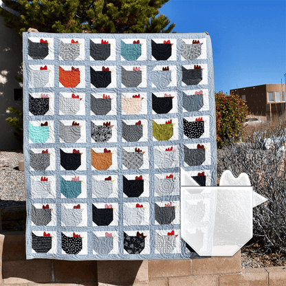 Funky Chicken Quilt Template Set  - With Instructions