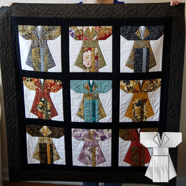 Vintage Kimono Quilt Template Set-With Instructions