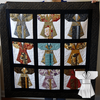 Vintage Kimono Quilt Template Set-With Instructions