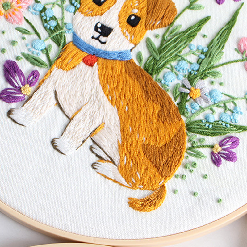 Puppy Love Embroidery Kit: Embark on an Adorable Stitching Journey