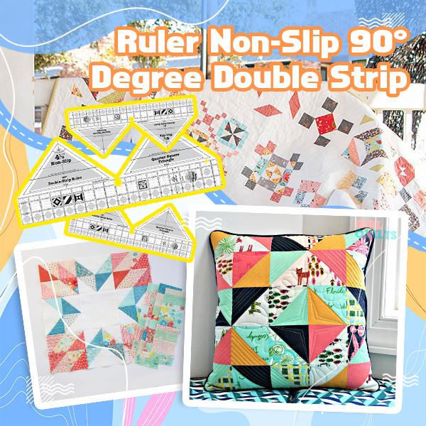 Ruler Non-Slip 90° Degree Double Strip