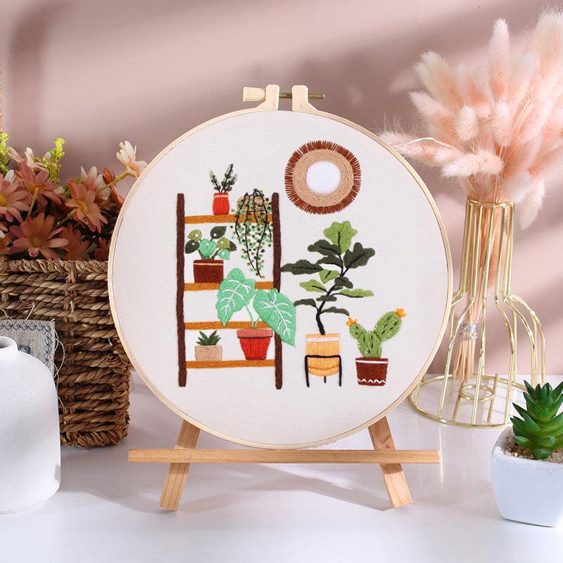 Chic Plant Corner Embroidery Kit Series