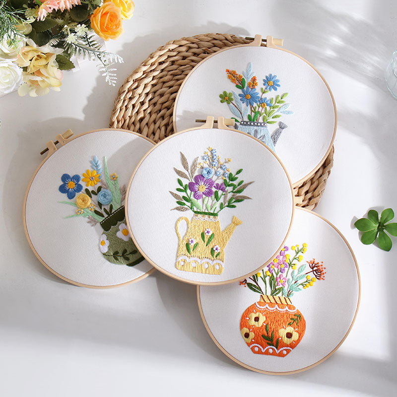 Blooming Vase  - Themed DIY Embroidery Kits