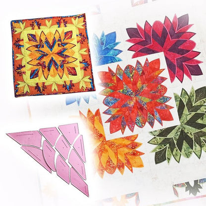 Cleopatra's Fan Quilt & Patchwork Template Set
