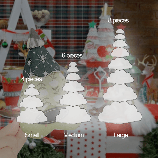 Tabletop Christmas Tree Sewing Template Ruler Set-With Instructions