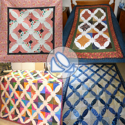 Victor's Bouquet Quilt Template Set- With Instructions