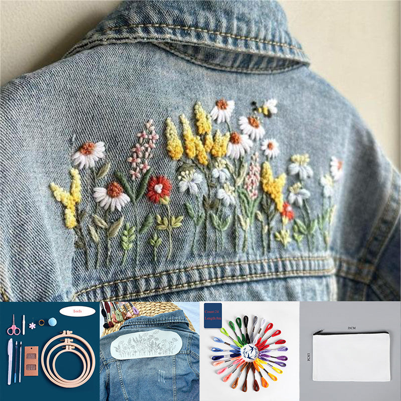Stick Stitch Water-Soluble Embroidery Flower Collection: Stitch, Create, and Personalize