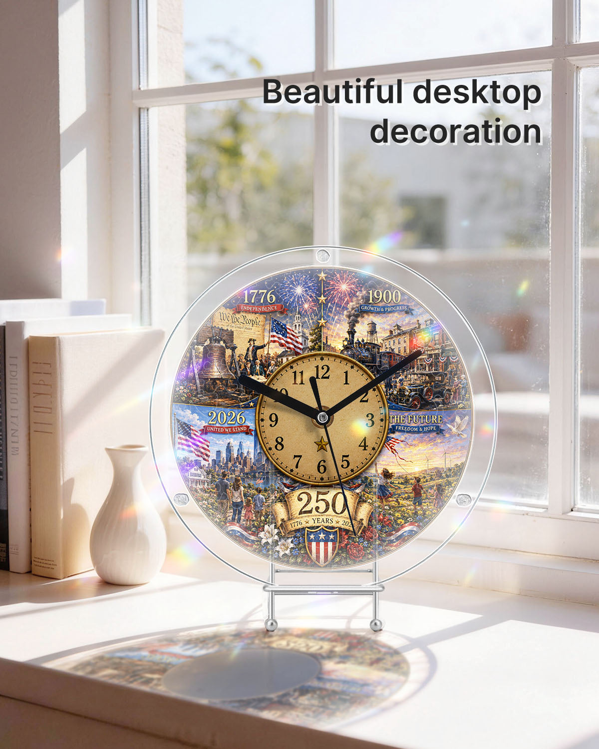 DIY Acrylic Puzzle Clock Kit - History Timeline Evolution