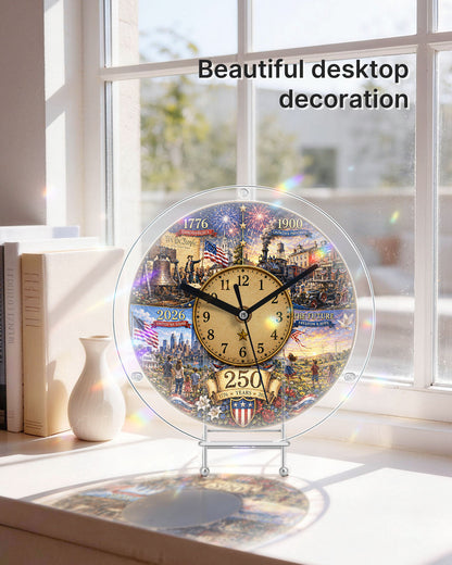 DIY Acrylic Puzzle Clock Kit - History Timeline Evolution
