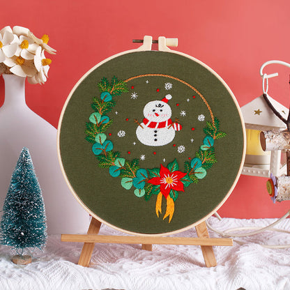 Christmas Cheer Embroidery Kit: Celebrate the Season with Every Stitch